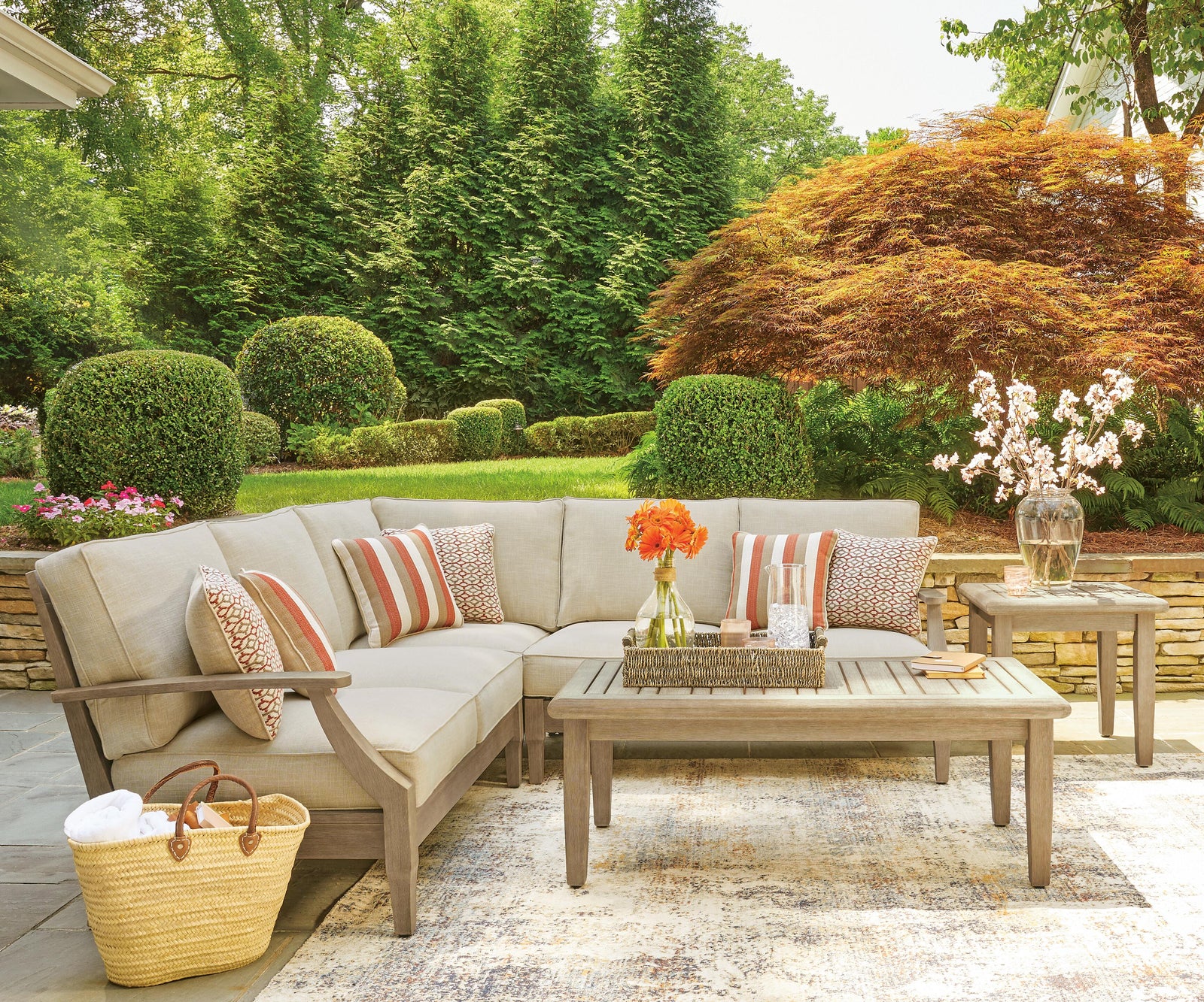 Clare View 3-Piece Outdoor Sectional (P801-SI) - Image 4