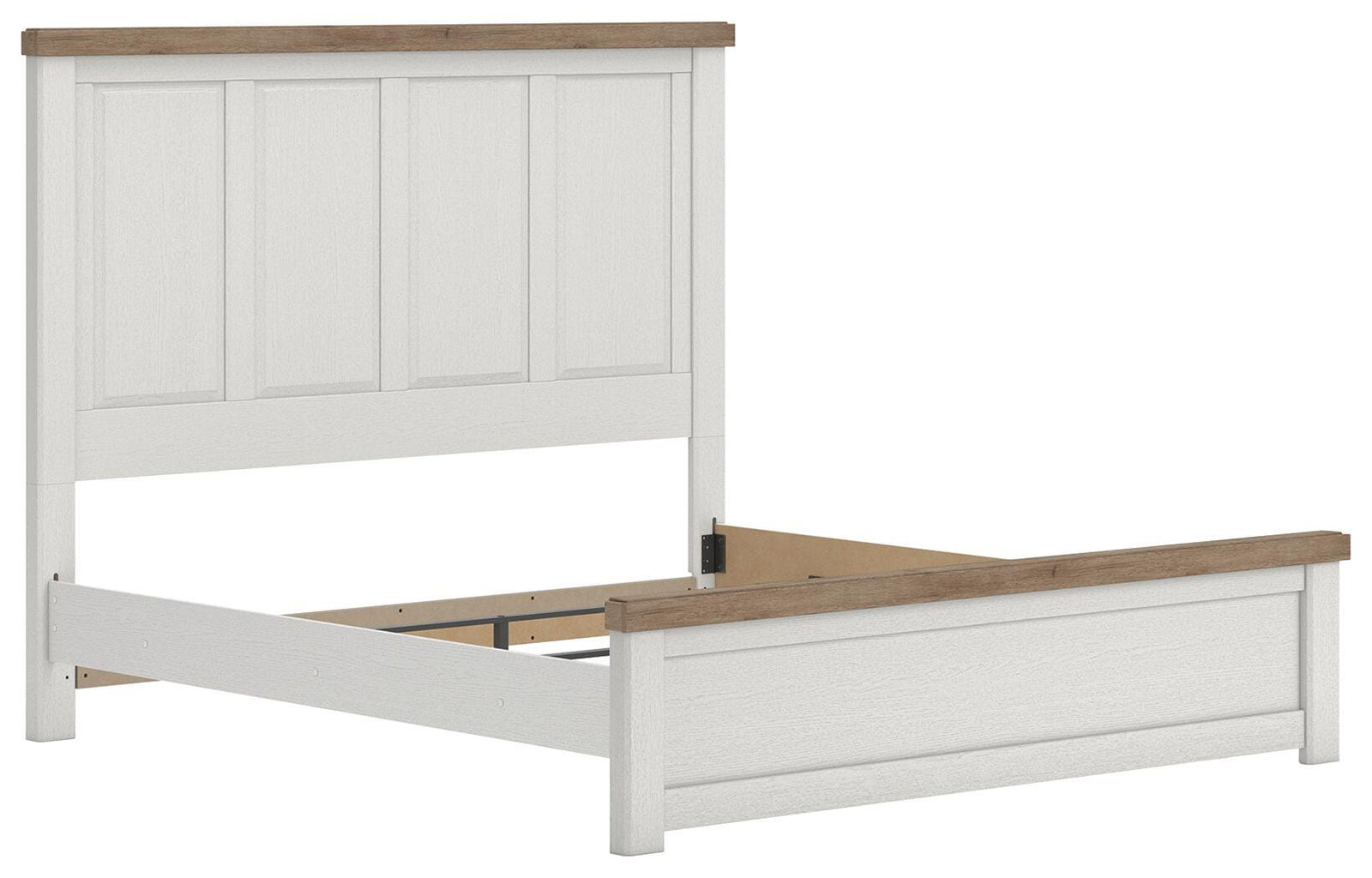 Savonport Panel Bed - White/Brown (B4615-SI) - Image 3