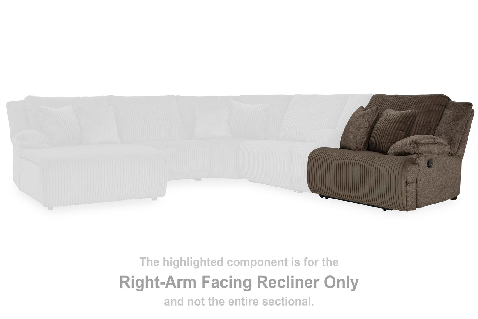 Top Tier Right-Arm Facing Press Back Chaise (92705-SI) - Image 34