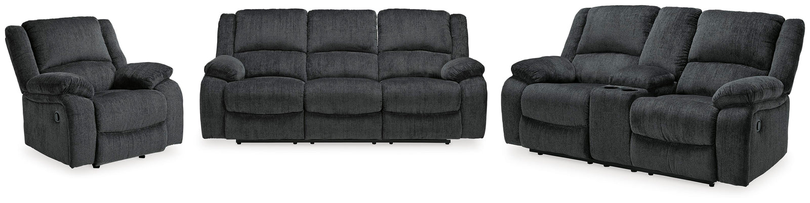 Draycoll Reclining Sofa, Loveseat and Recliner (76504-SI)