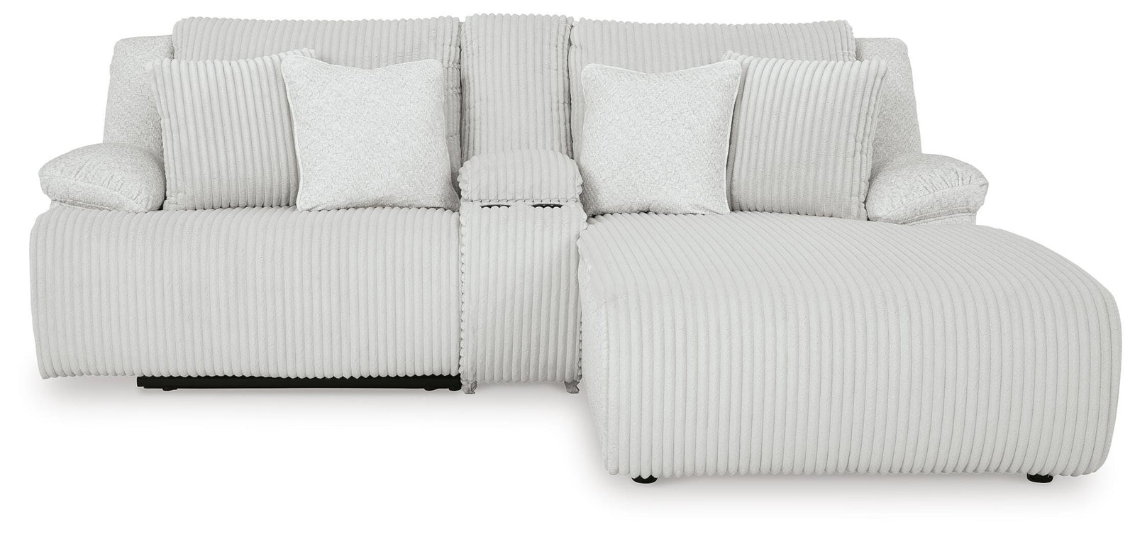 Top Tier 3-Piece Reclining Sectional Sofa with Chaise (92706-SI) - Image 3