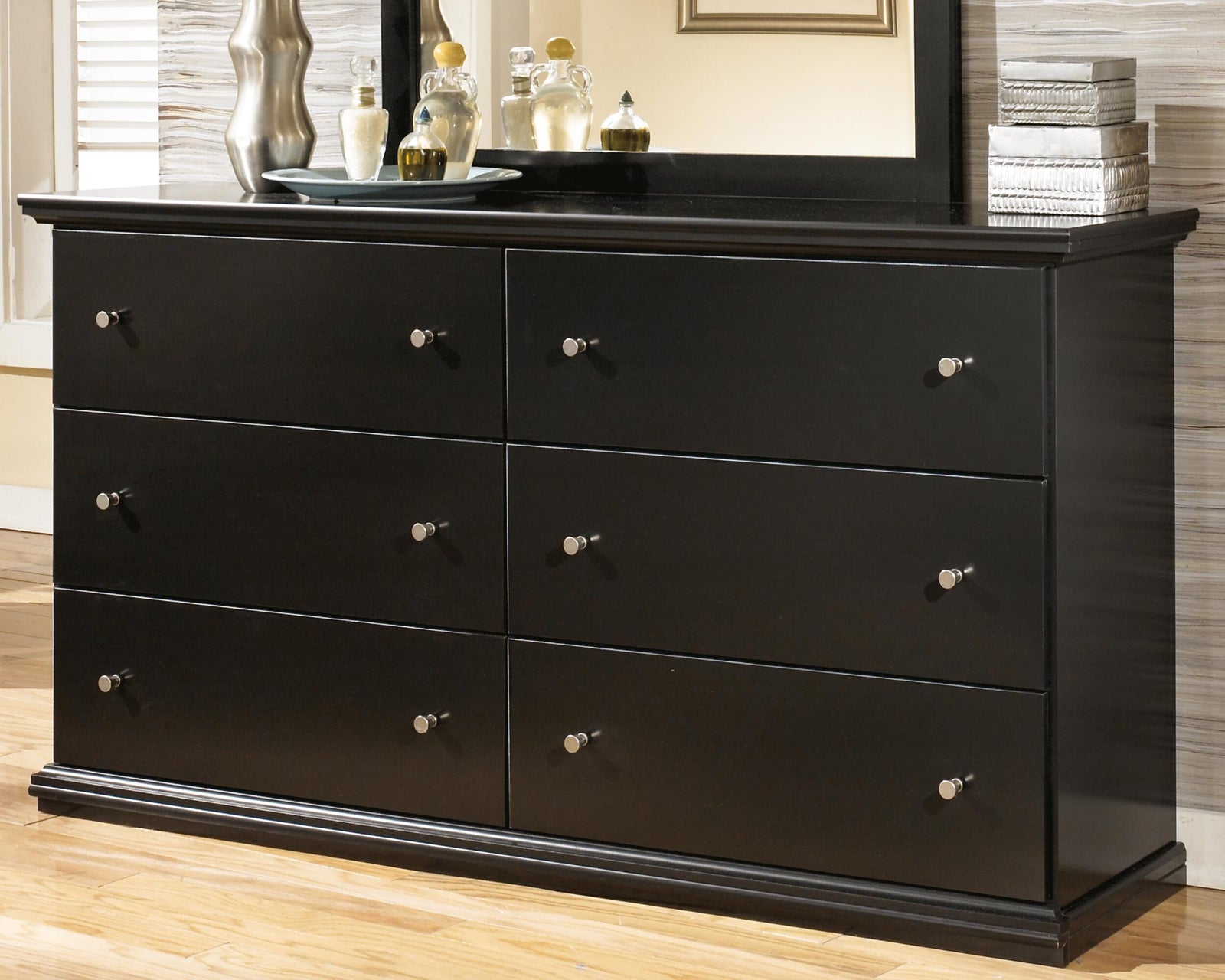 Maribel Dresser - Black (B138-SI) - Image 2