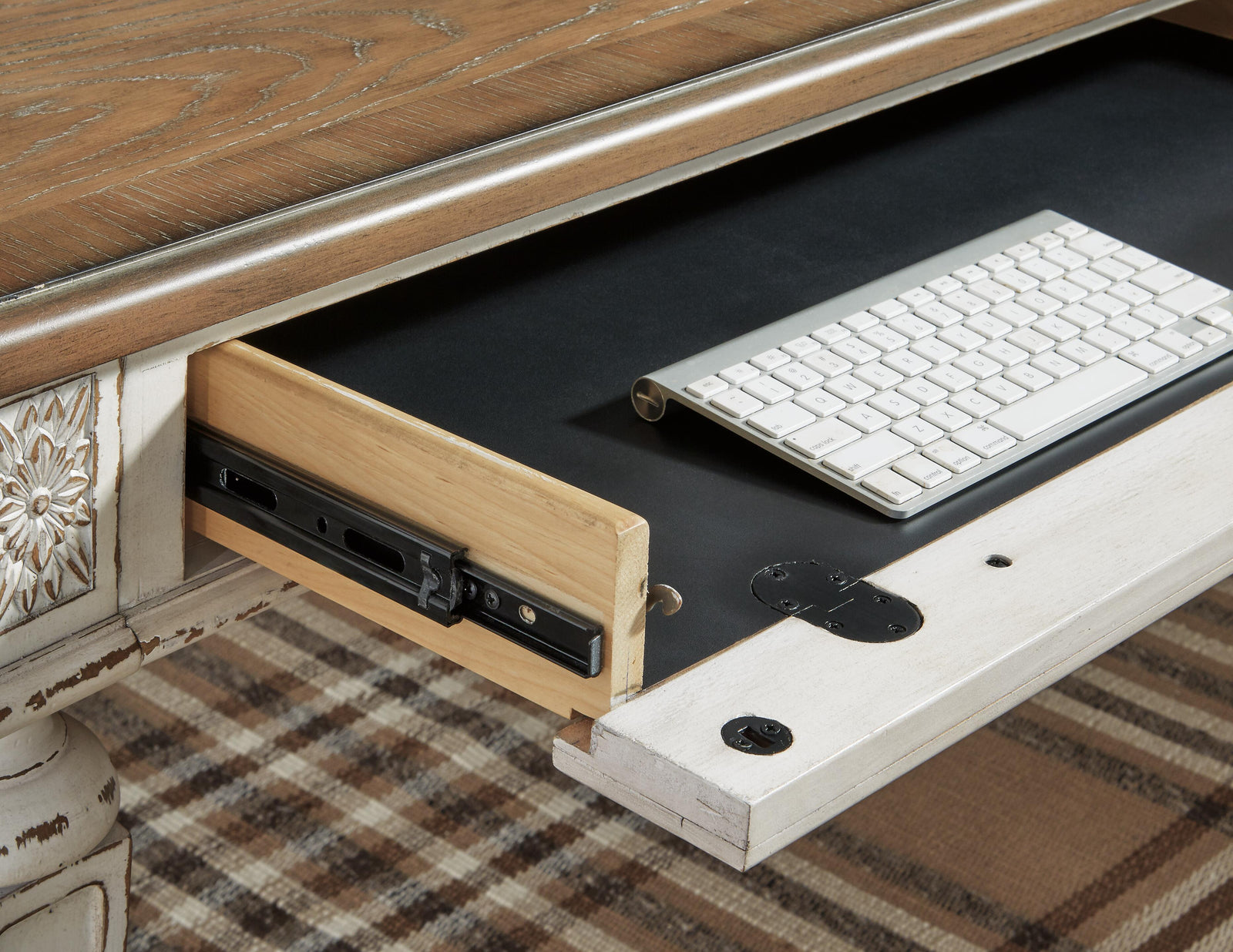 Realyn 2-Piece Home Office Desk (H743-SI) - Image 5