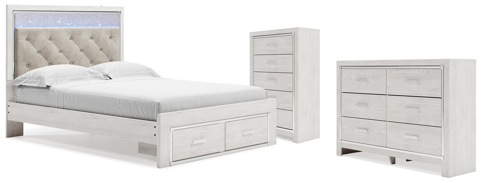 Altyra Storage Bed, Dresser and Chest - White (B2640-SI)