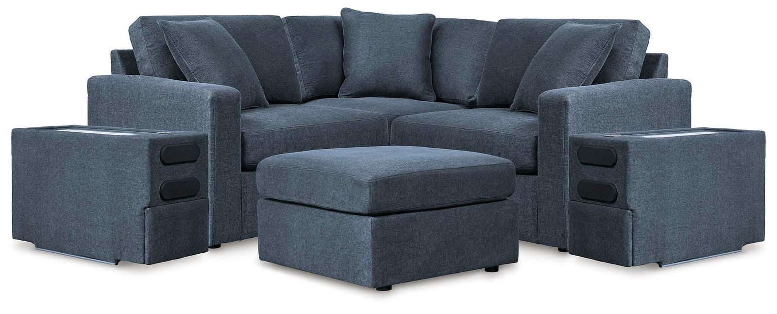 Modmax 5-Piece Sectional with Audio Console and Ottoman (92121-SI)