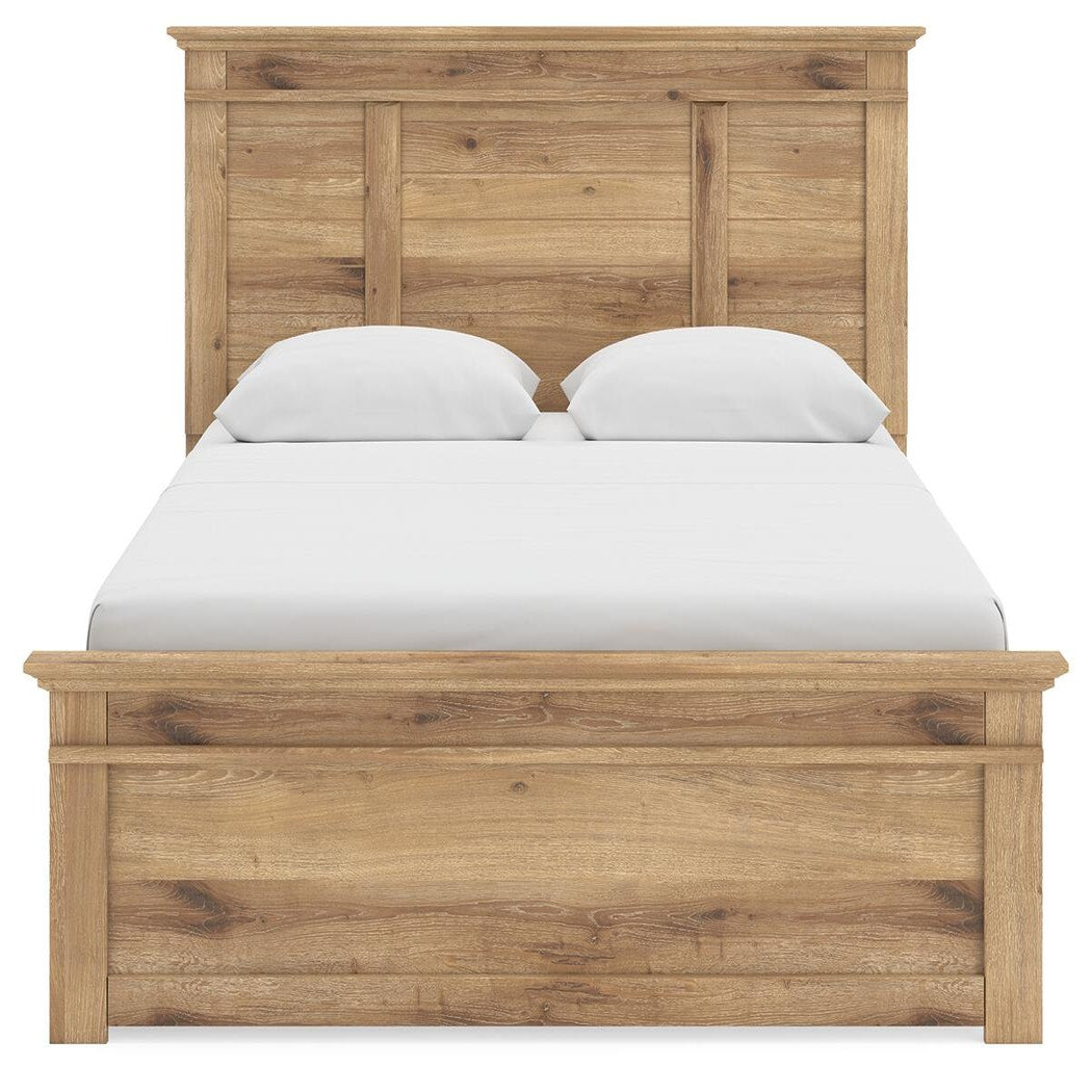 Makidern Queen Panel Bed with Storage, Dresser and Mirror (PCB1170-SI) - Image 9