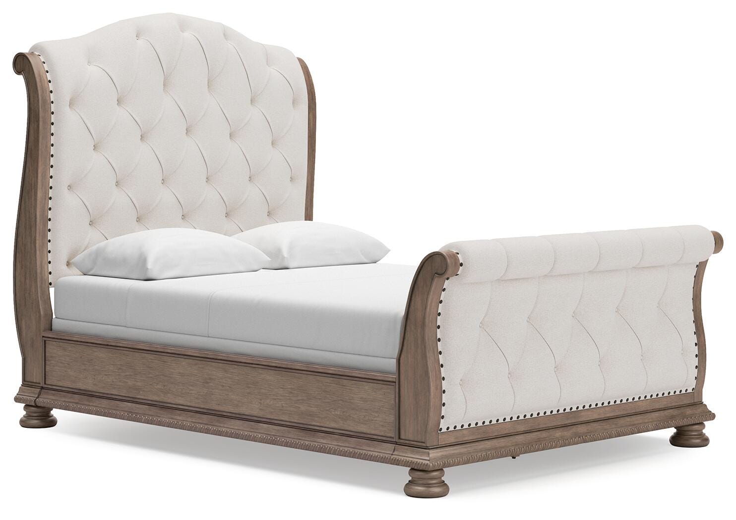 Ardenfield Upholstered Sleigh Bed, Dresser and Mirror (B944-SI) - Image 5