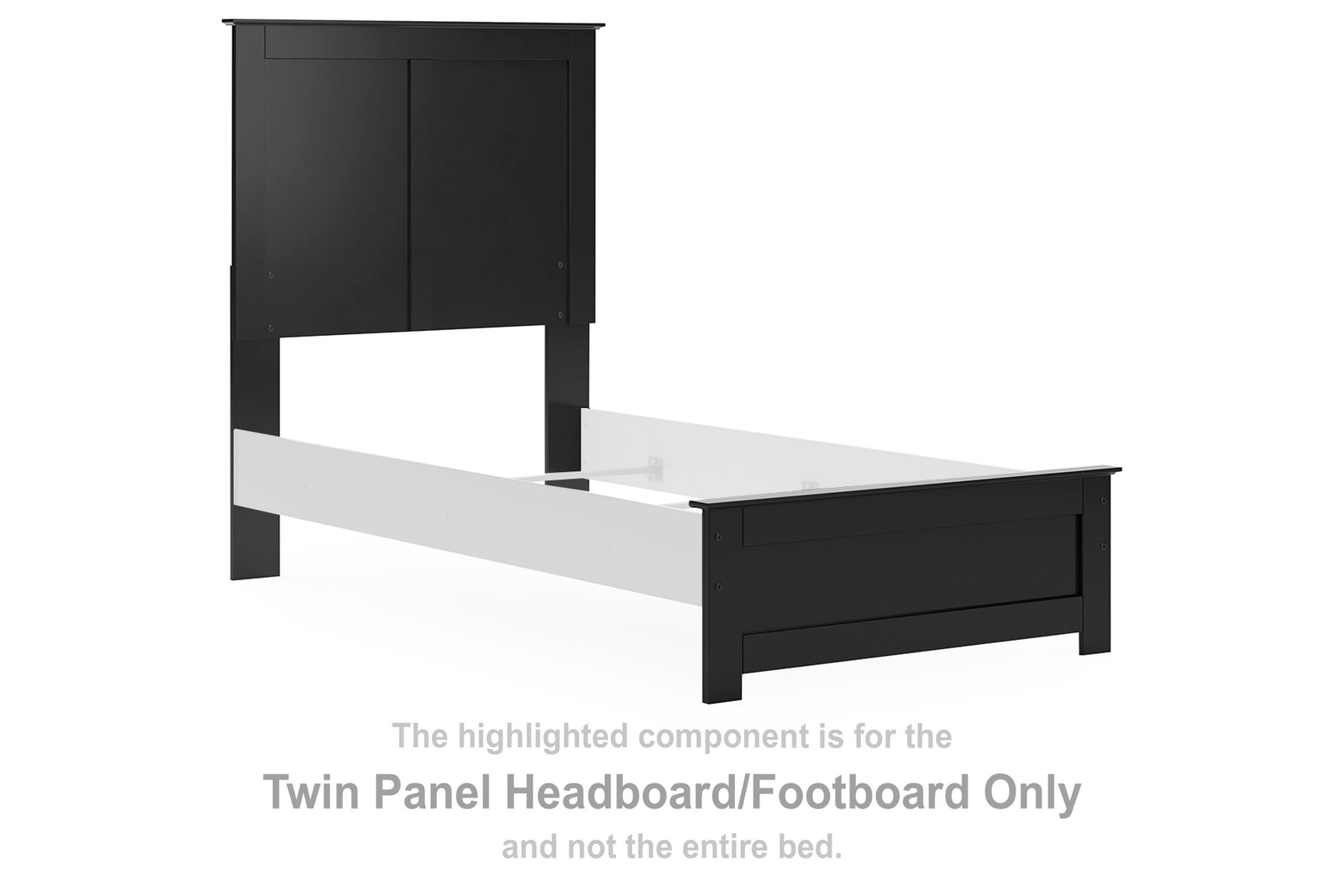 Maribel Panel Headboard/Footboard (Youth) - Black (B138-SI)
