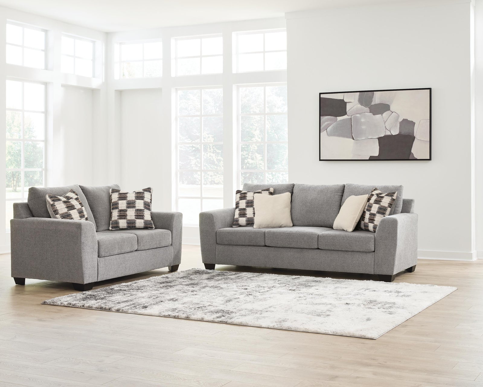 Loreo Sofa and Loveseat (63103-SI) - Image 8