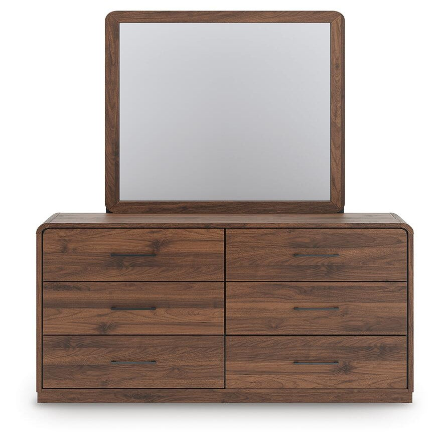 Fortlorn King Panel Bed, Dresser, Mirror and Chest (PCB386-SI) - Image 2