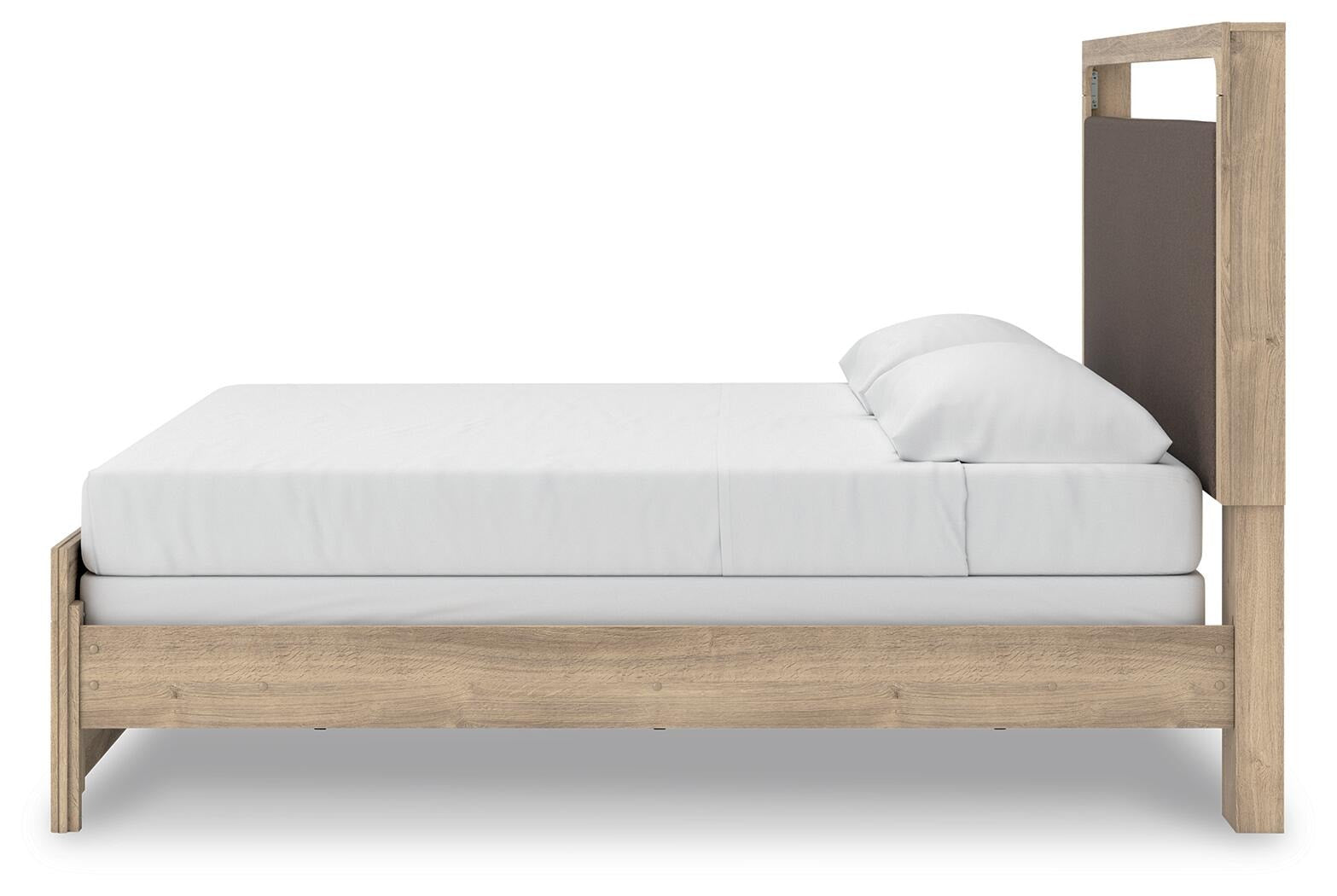 Kinlanni King Upholstered Panel Bed, Dresser, Mirror and Nightstand (PCB1360-SI) - Image 13