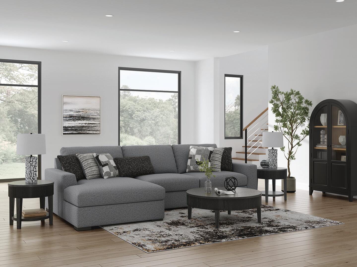 Bealton 3-Piece Sectional with Chaise (61305-SI) - Image 2