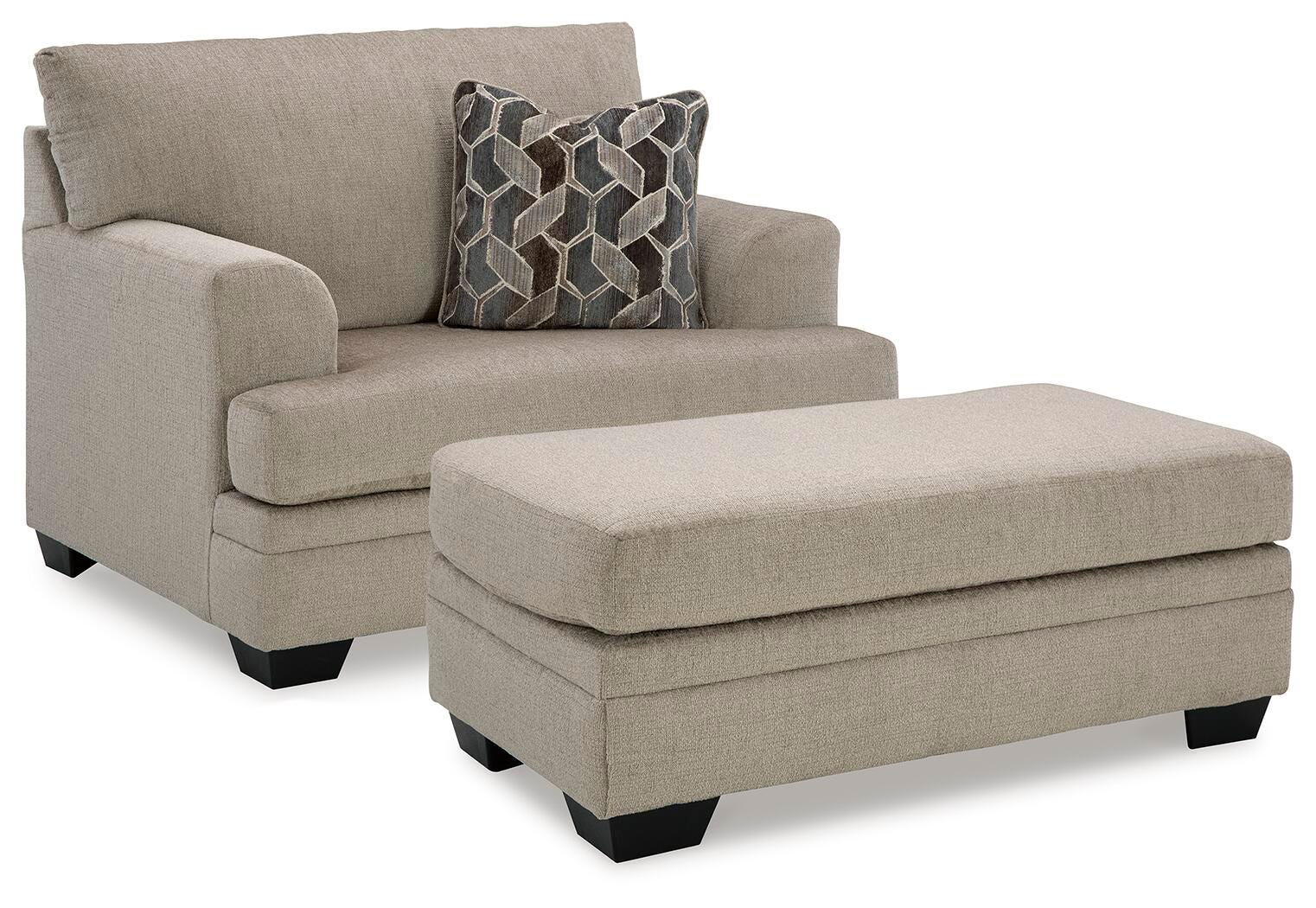 Stonemeade Oversized Chair and Ottoman (59504-SI)