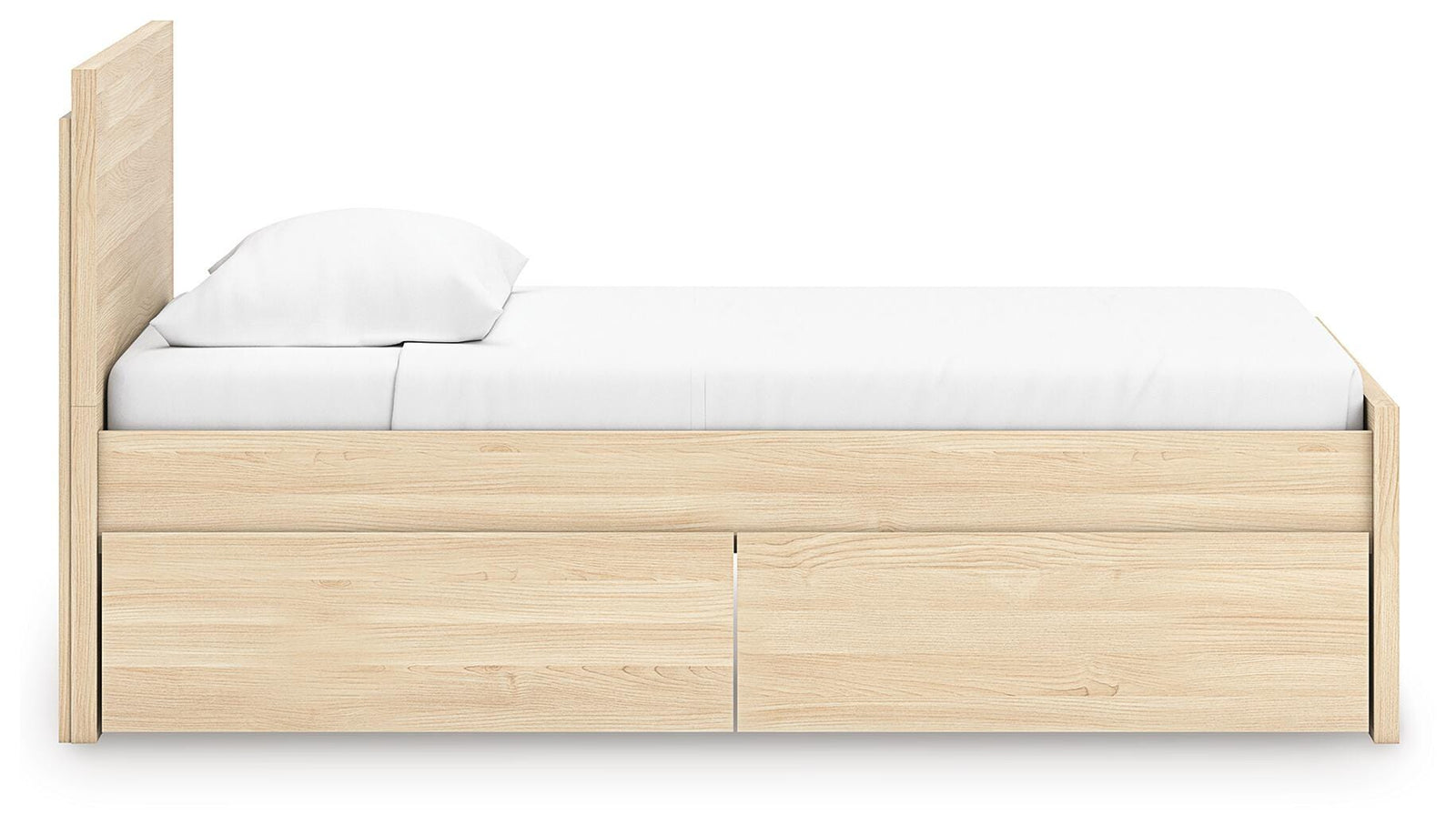 Onita Panel Platform Bed with 1 Side Storage (Youth) - Natural (EB9632-SI) - Image 6