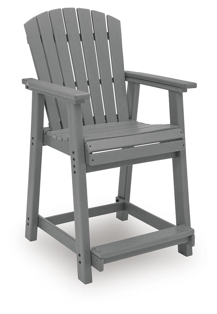 Sanctuary Beach Outdoor Counter Height Bar Stool (Set of 2) (PCP227-SI) - Image 7