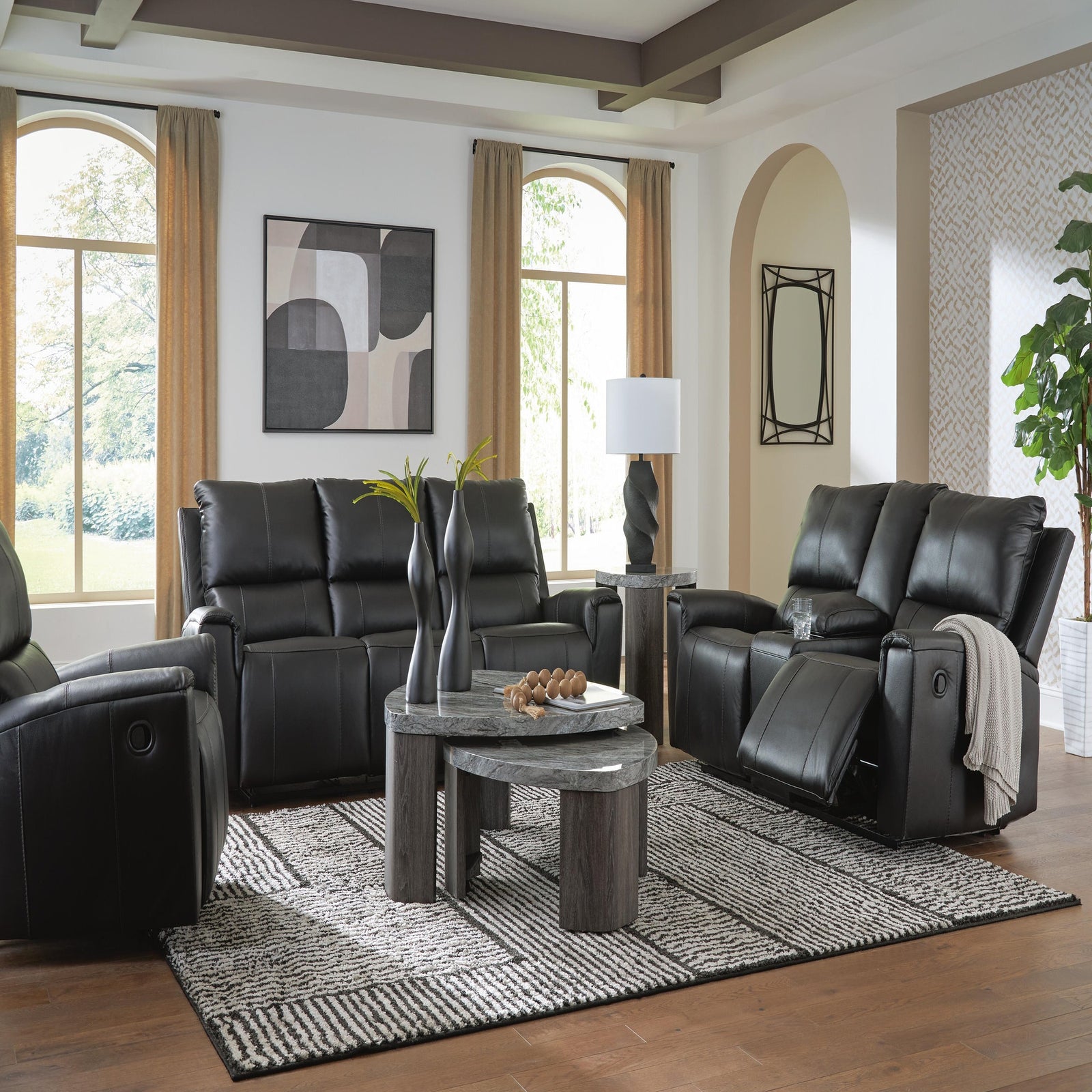 Glossmore Reclining Loveseat with Console (PCU11700-SI) - Image 20