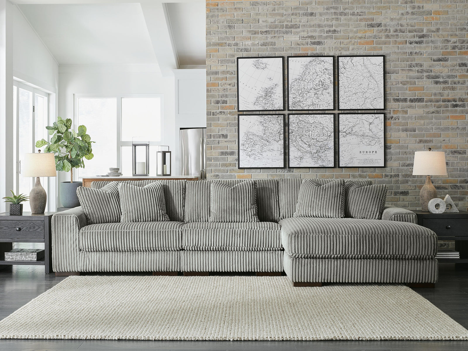 Lindyn 3-Piece Sectional with Chaise (21105-SI) - Image 2