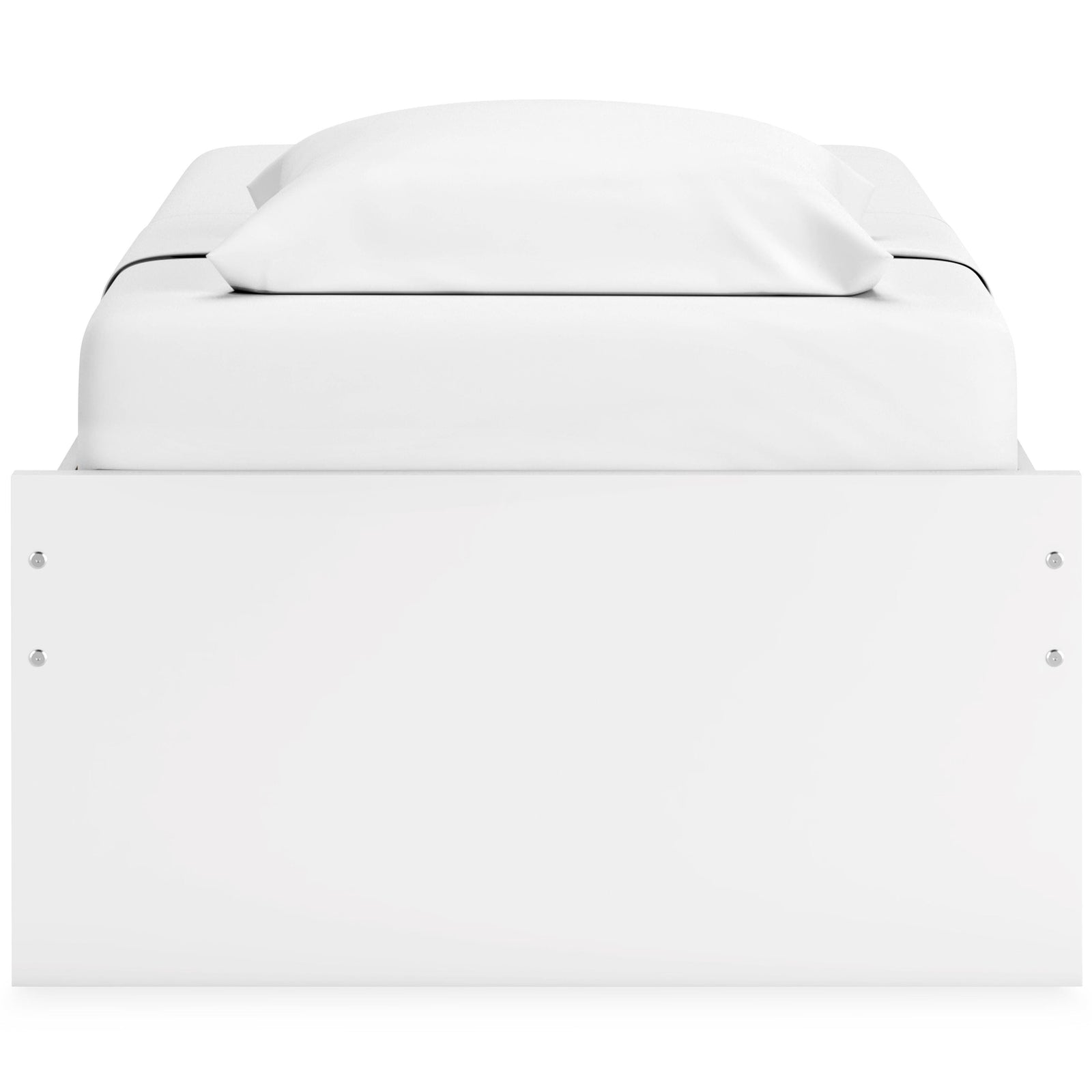 Onita Platform Bed with 1 Side Storage (Youth) - White (EB9630-SI) - Image 9