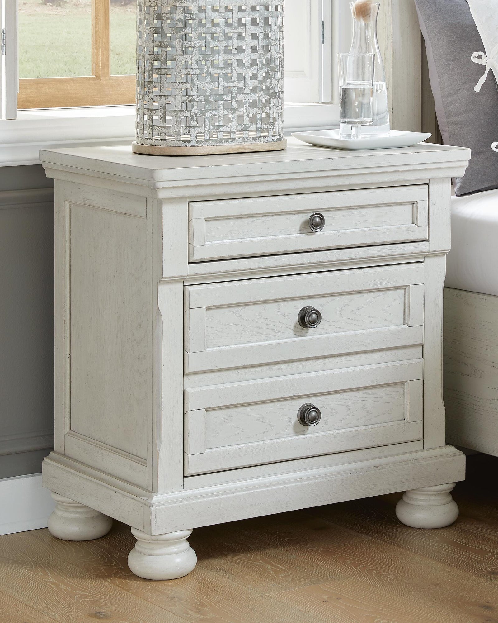 Robbinsdale Nightstand - Antique White (B742-SI) - Image 2