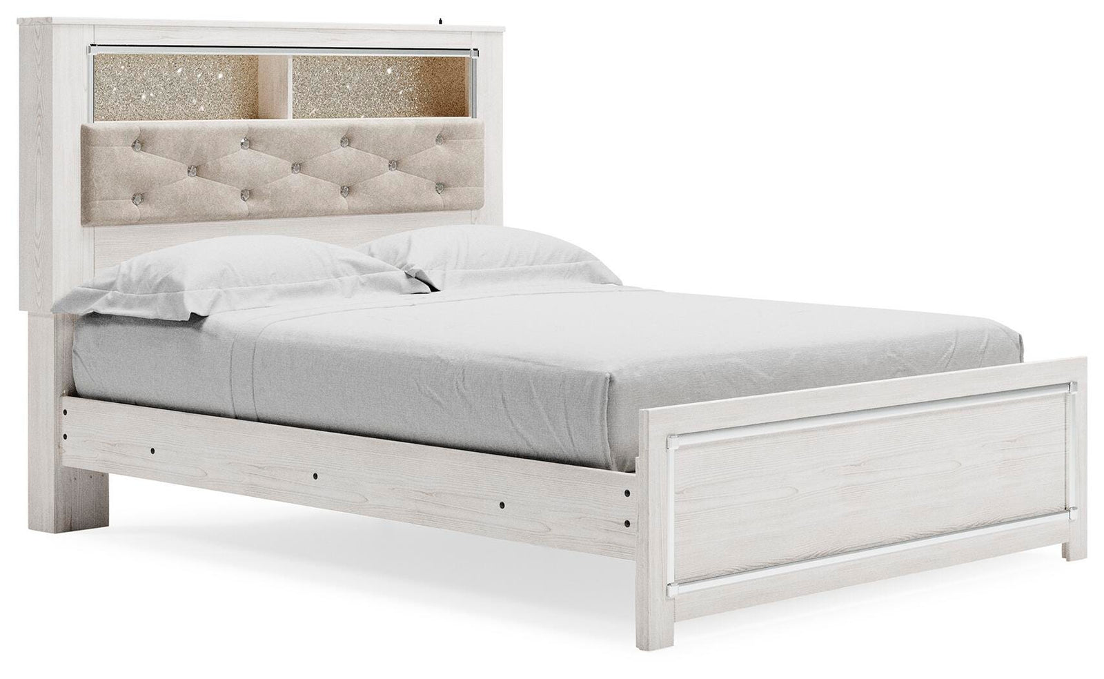 Altyra Panel Bookcase Bed - White (B2640-SI)
