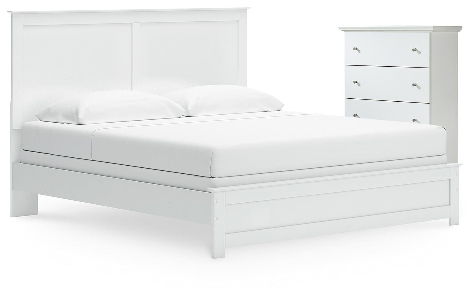 Bostwick Shoals Panel Bed and Chest - White (B139-SI)