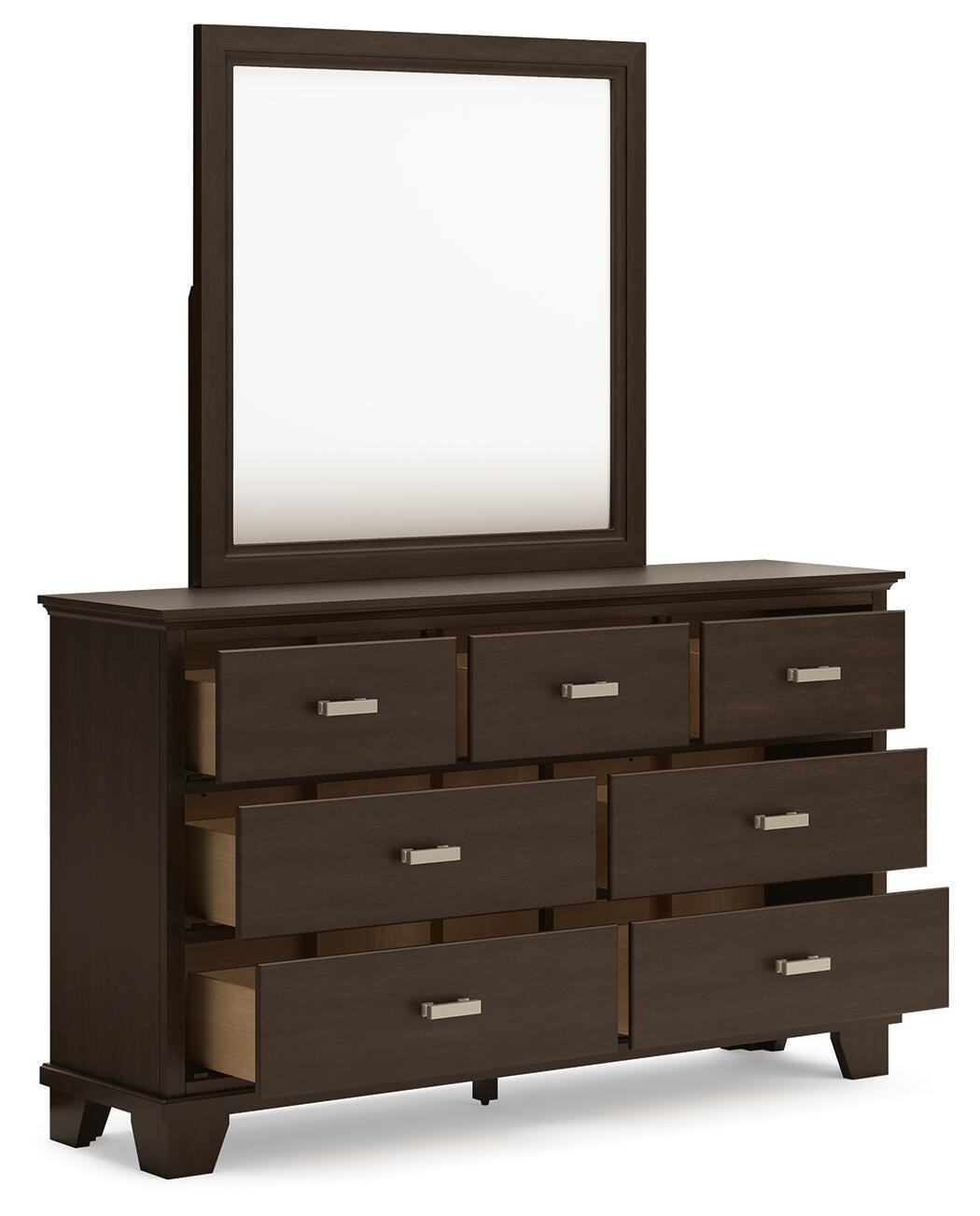Covetown Dresser and Mirror - Dark Brown (B441-SI) - Image 3