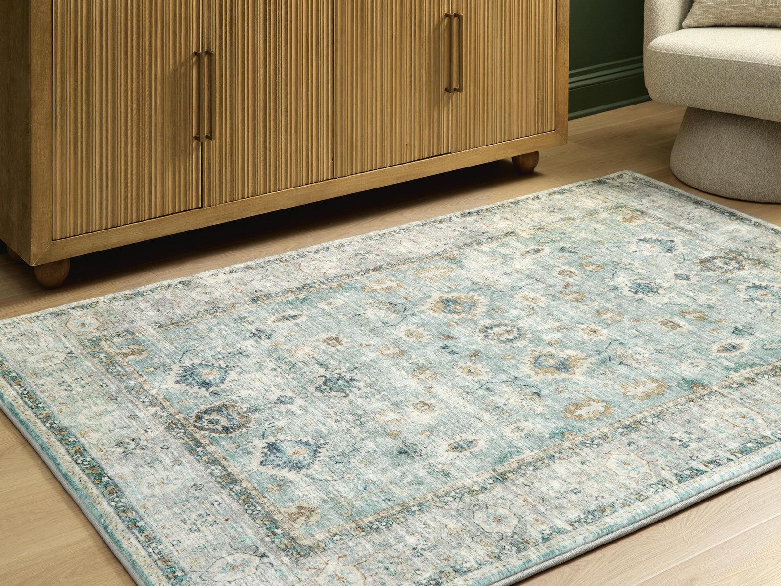 Ladstoney 5 x 7 Memory Foam Area Rug (R40750-SI) - Image 2