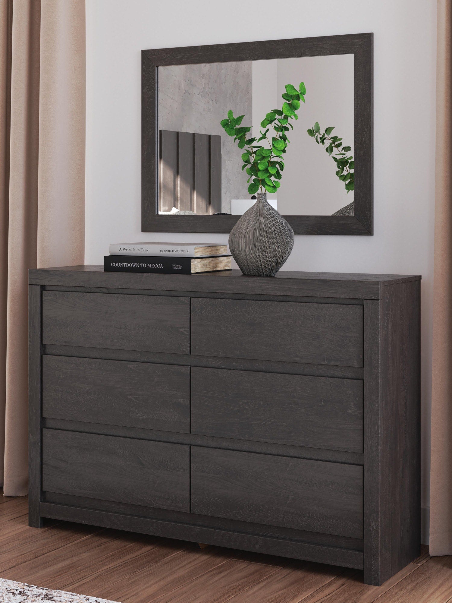 Fraluna Queen Panel Storage Bed, Dresser and Mirror (PCB3370-SI) - Image 16
