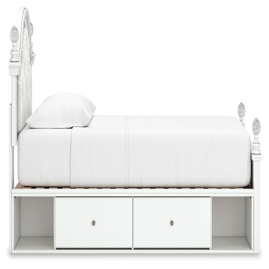 Kozlani Twin Upholstered Panel Storage Bed (PCB1819-SI) - Image 6