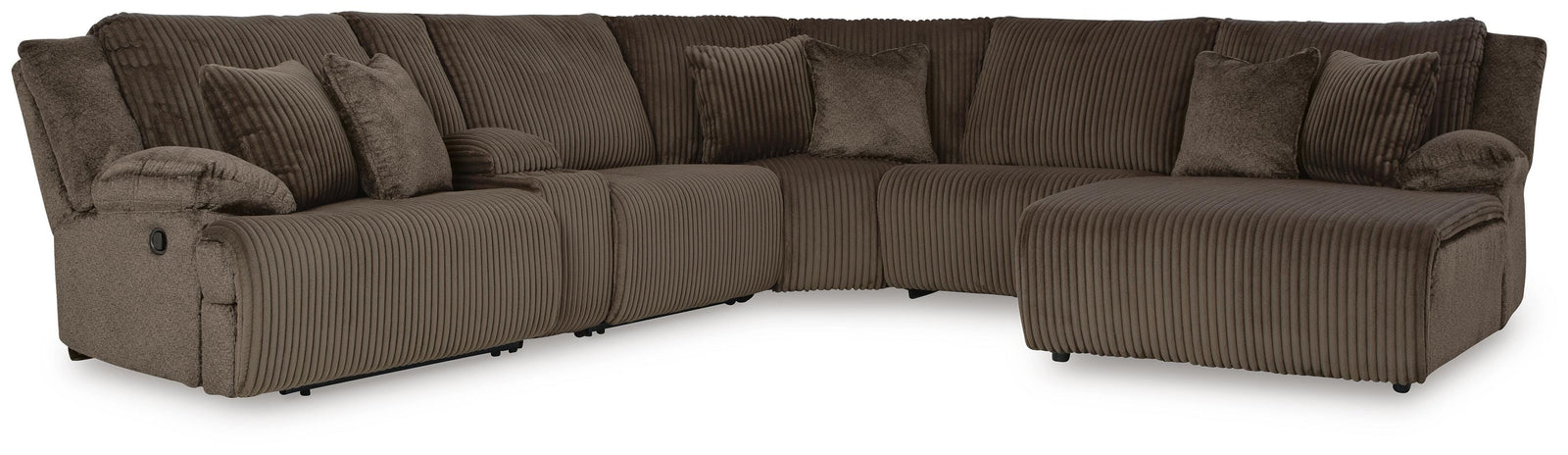 Top Tier 6-Piece Reclining Sectional with Chaise (92705-SI)