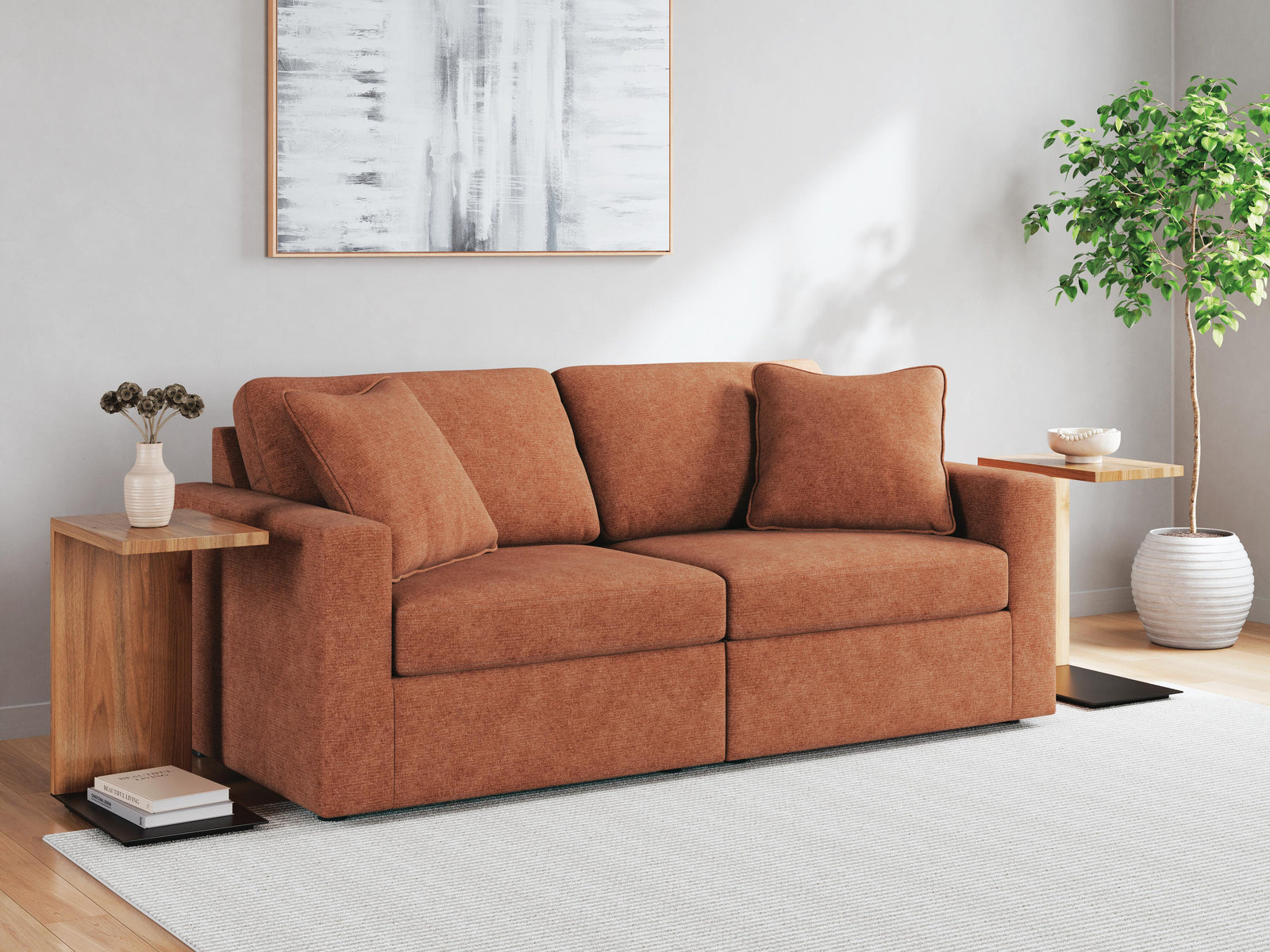 Modmax 7-Piece Sectional and 2 Ottomans (92102-SI) - Image 22