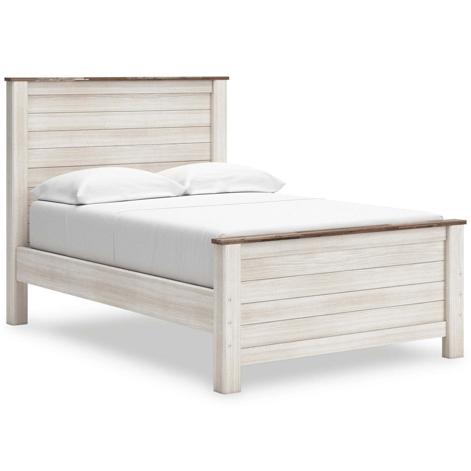 Willowton Panel Bed (Youth) - Whitewash (B267-SI) - Image 2
