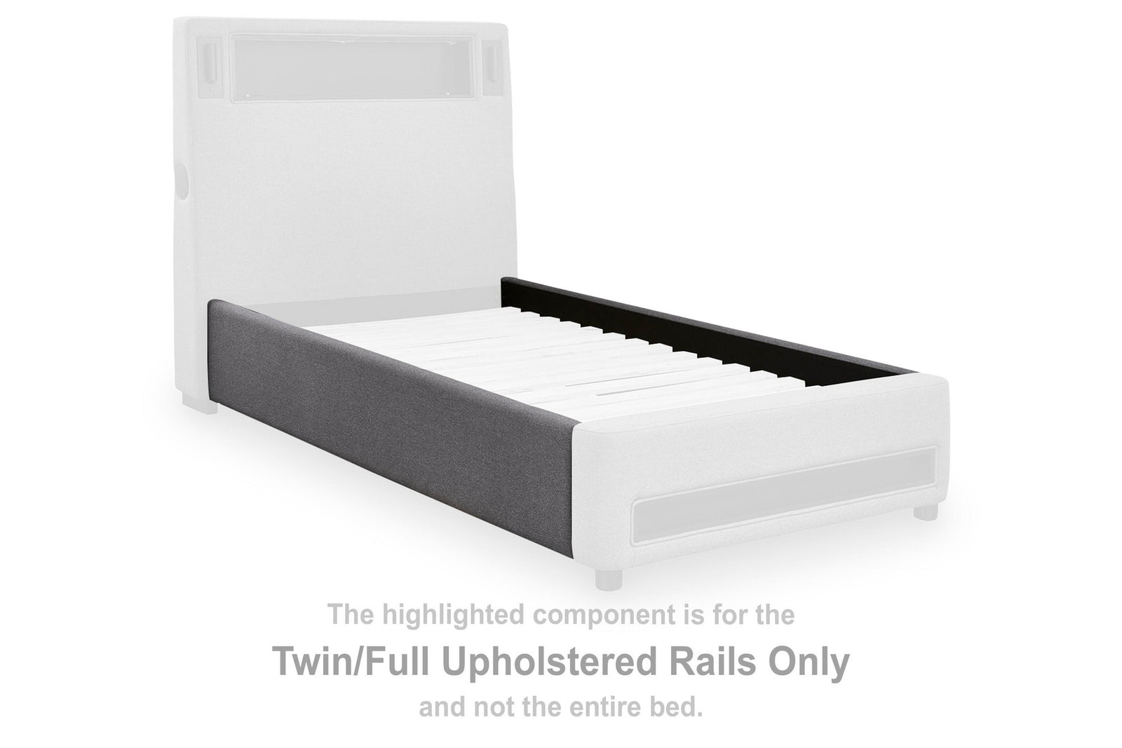Finigale California King Upholstered Rails (PCB2721-SI)