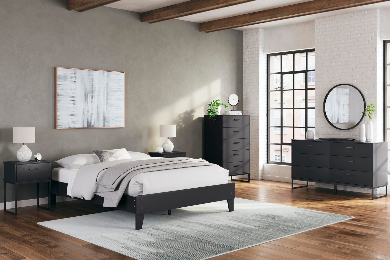 Socalle Platform Bed - Black (EB1865-SI) - Image 25