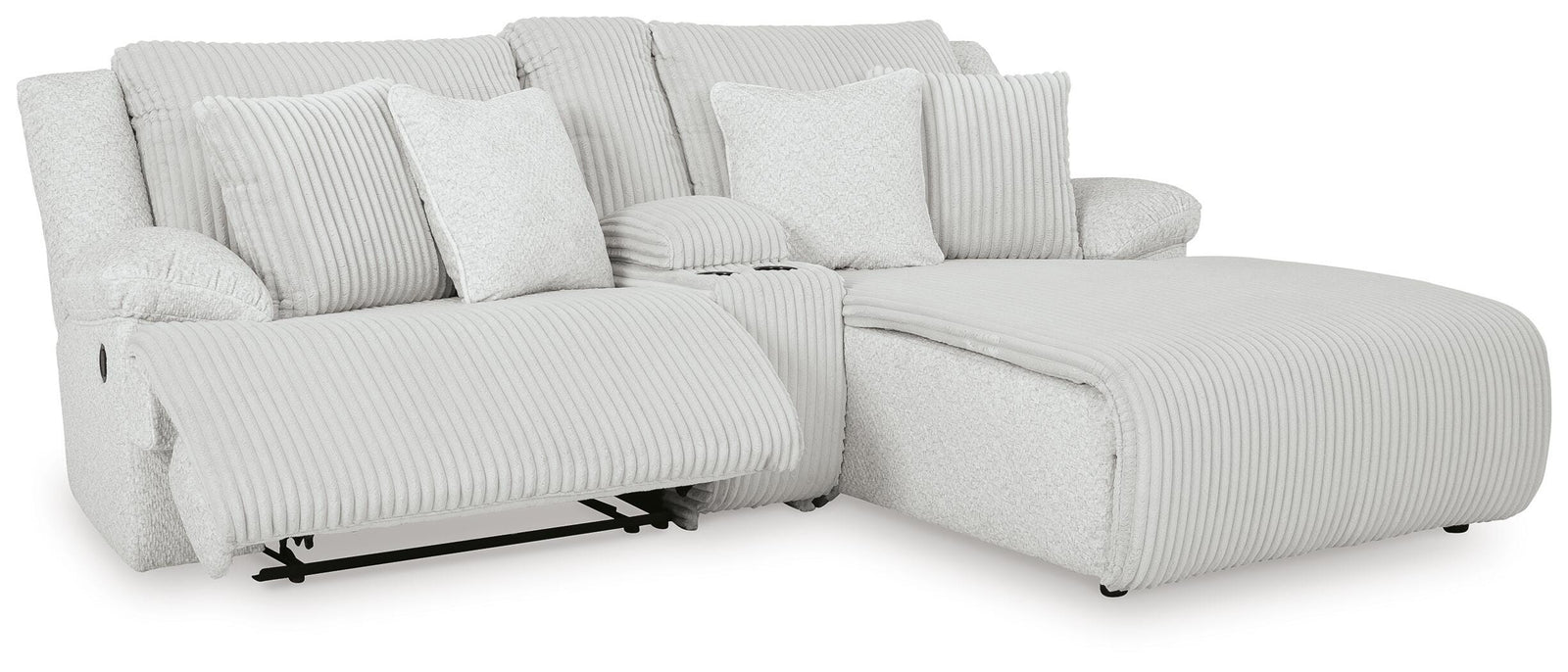 Top Tier 3-Piece Reclining Sectional Sofa with Chaise (92706-SI) - Image 2