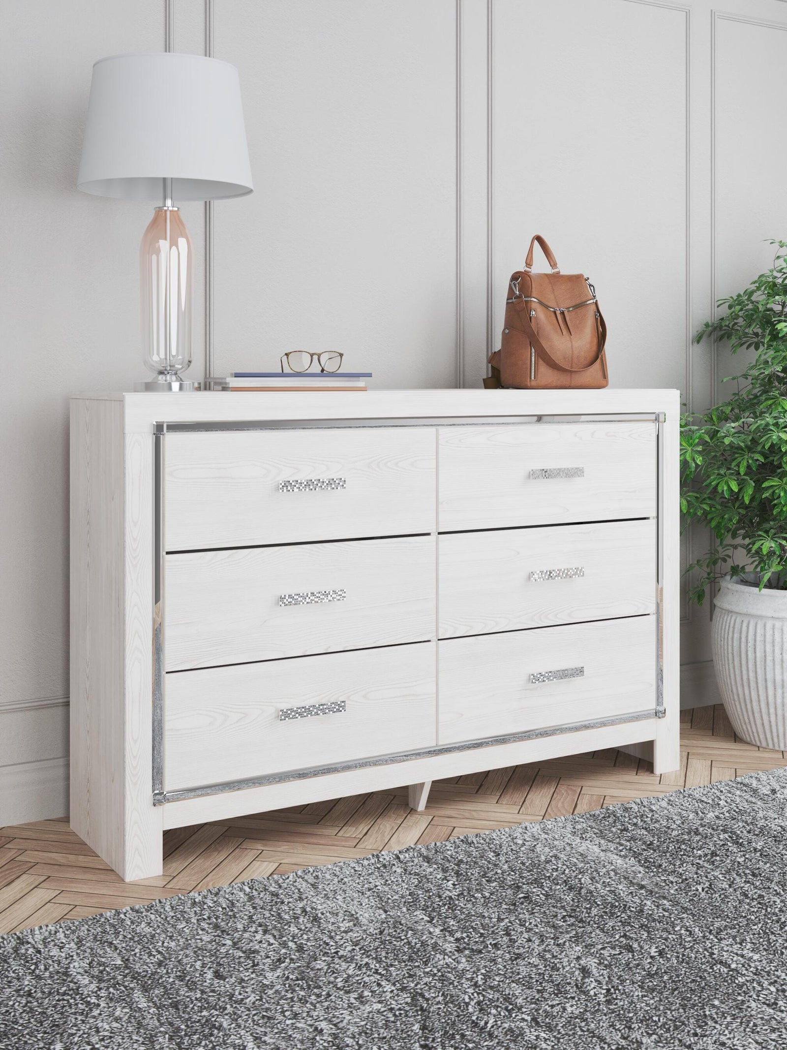 Altyra Panel Bed, Dresser and Chest - White (B2640-SI) - Image 26
