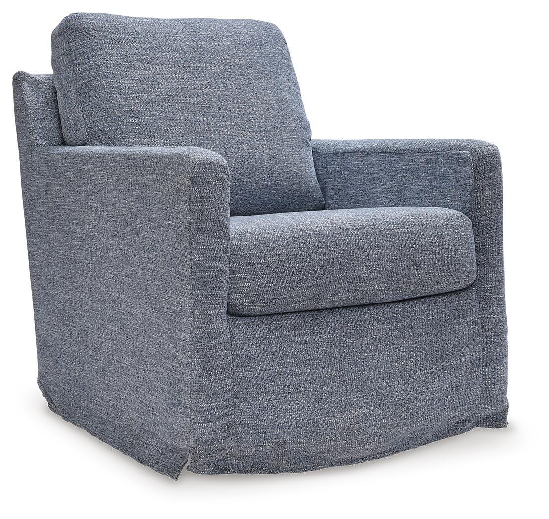 Nenana Next-Gen Nuvella Swivel Glider Accent Chair (A3000646-SI)