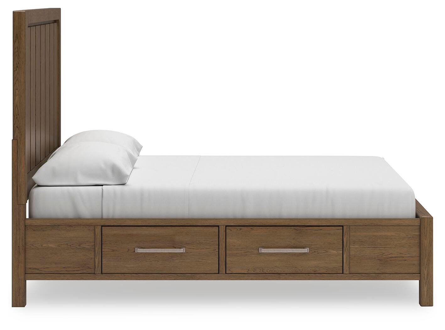 Cabalynn Panel Bed with Storage, Dresser and Mirror - Light Brown (B974-SI) - Image 16