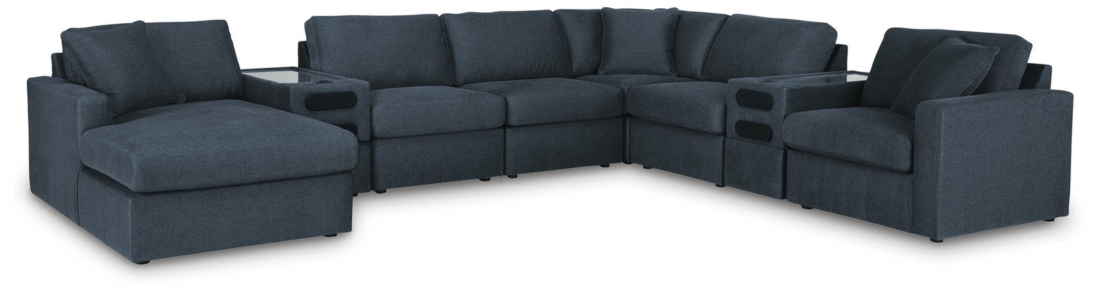 Modmax 8-Piece Sectional with Storage Chaise and Audio Consoles (92121-SI)
