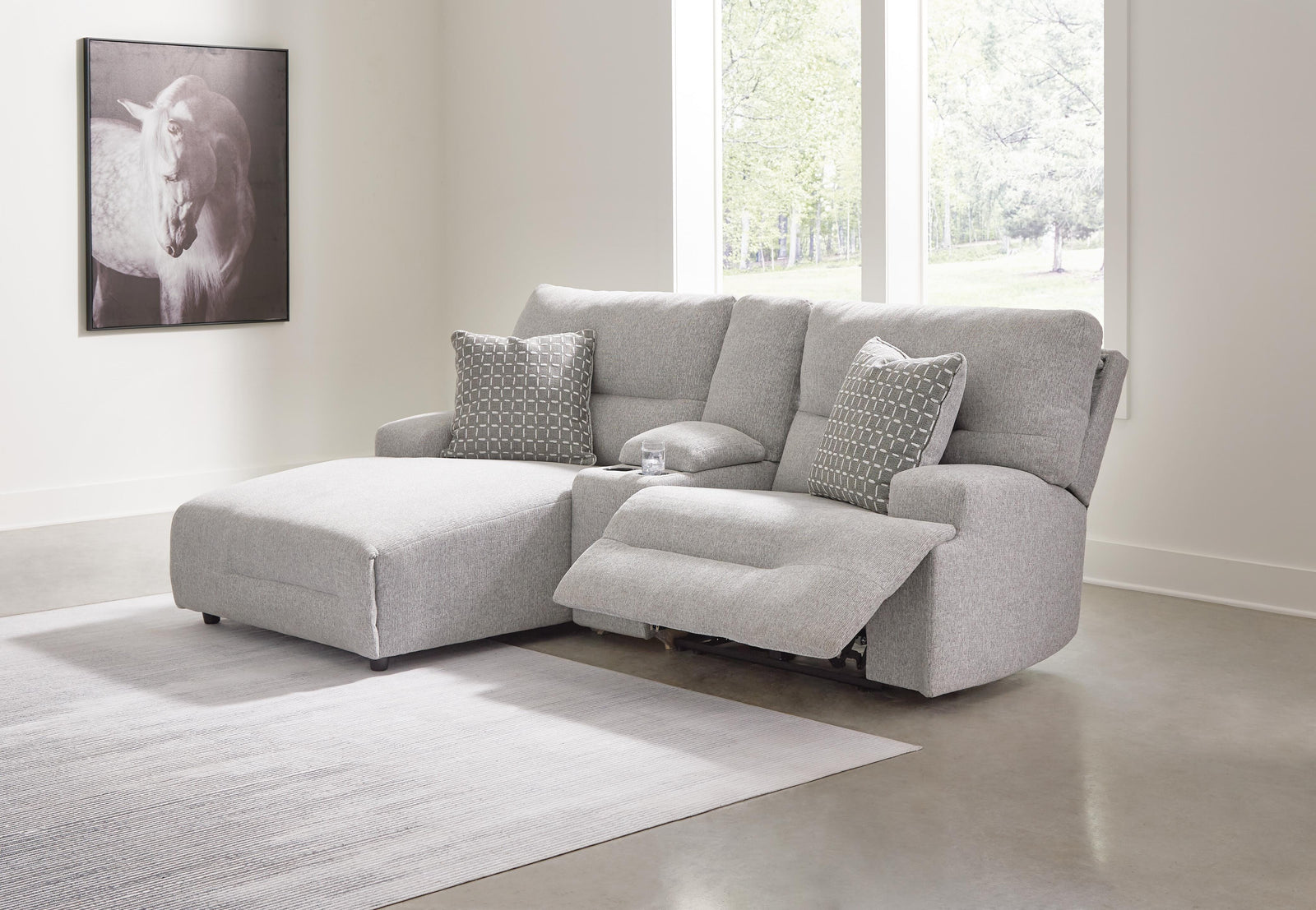 Acklen Place 3-Piece Power Reclining Sectional Sofa with Chaise (93605-SI) - Image 4