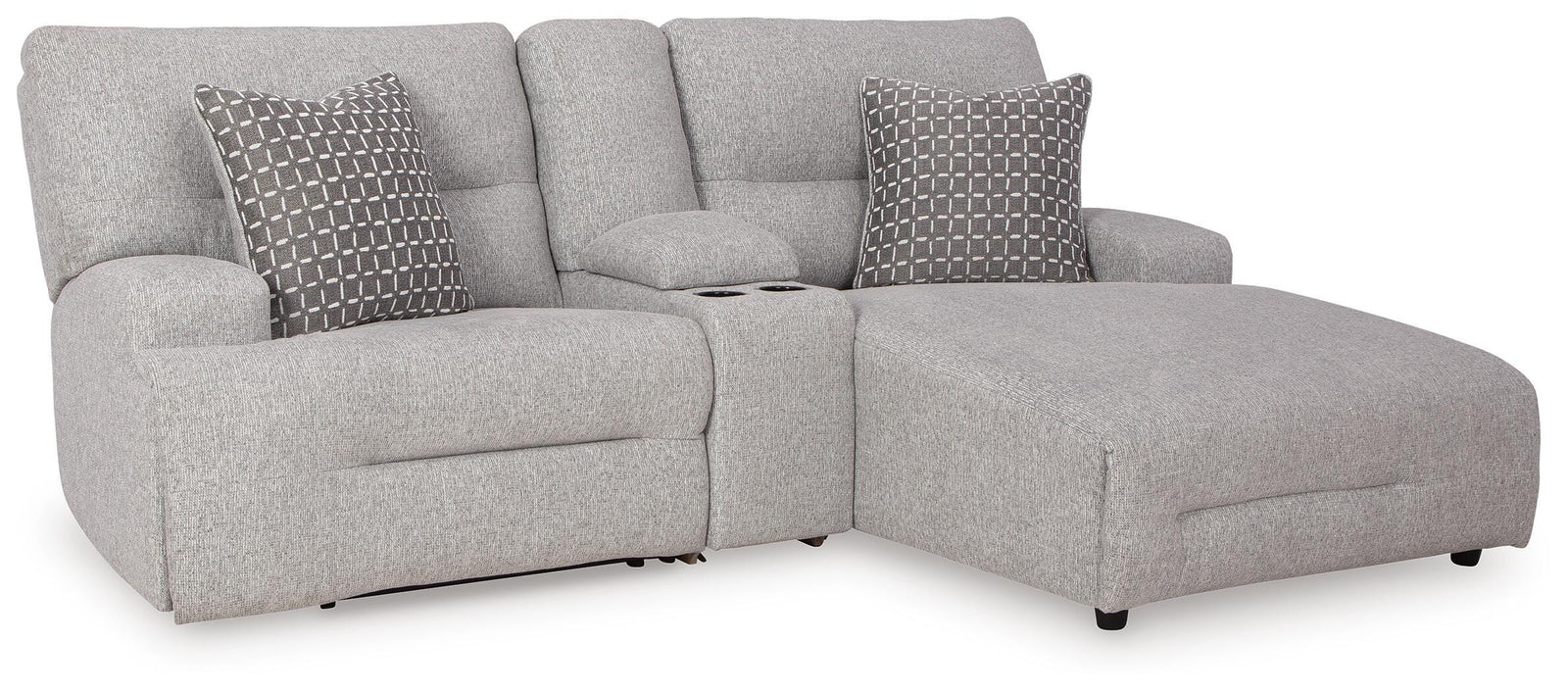 Acklen Place 3-Piece Power Reclining Sectional Sofa with Chaise (93605-SI)