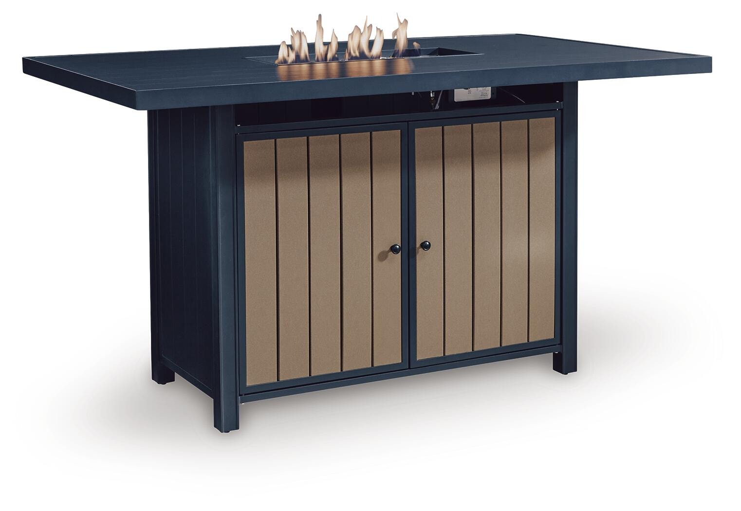 East Beach Outdoor Bar Table with Fire Pit (PCP587-SI) - Image 19