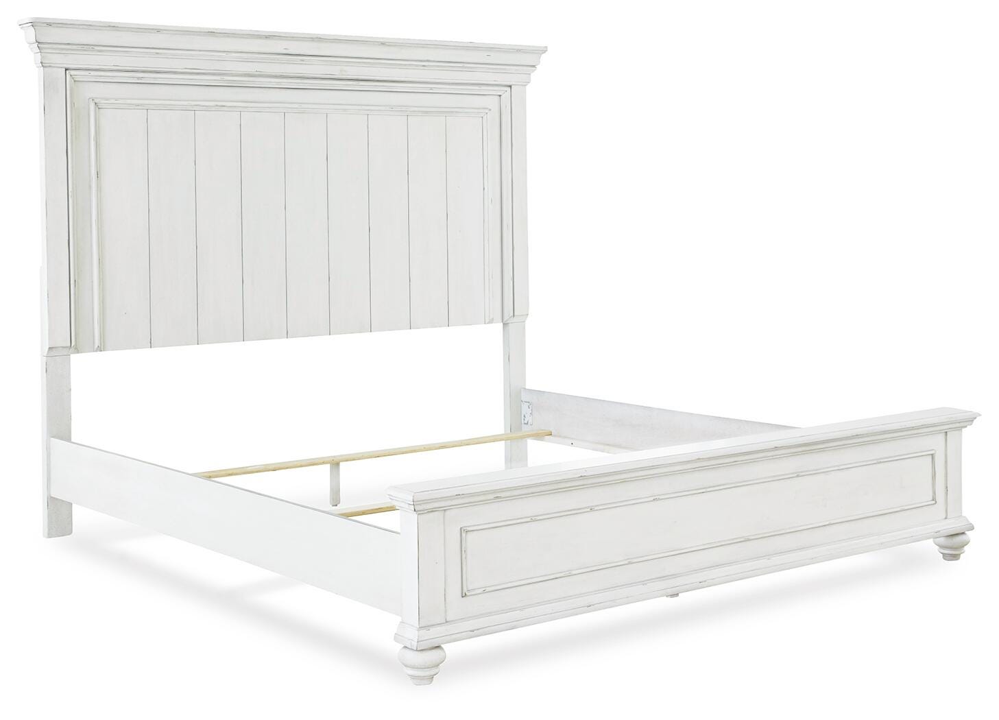 Kanwyn Panel Bed, Dresser, Mirror and Nightstand - Whitewash (B777-SI) - Image 6