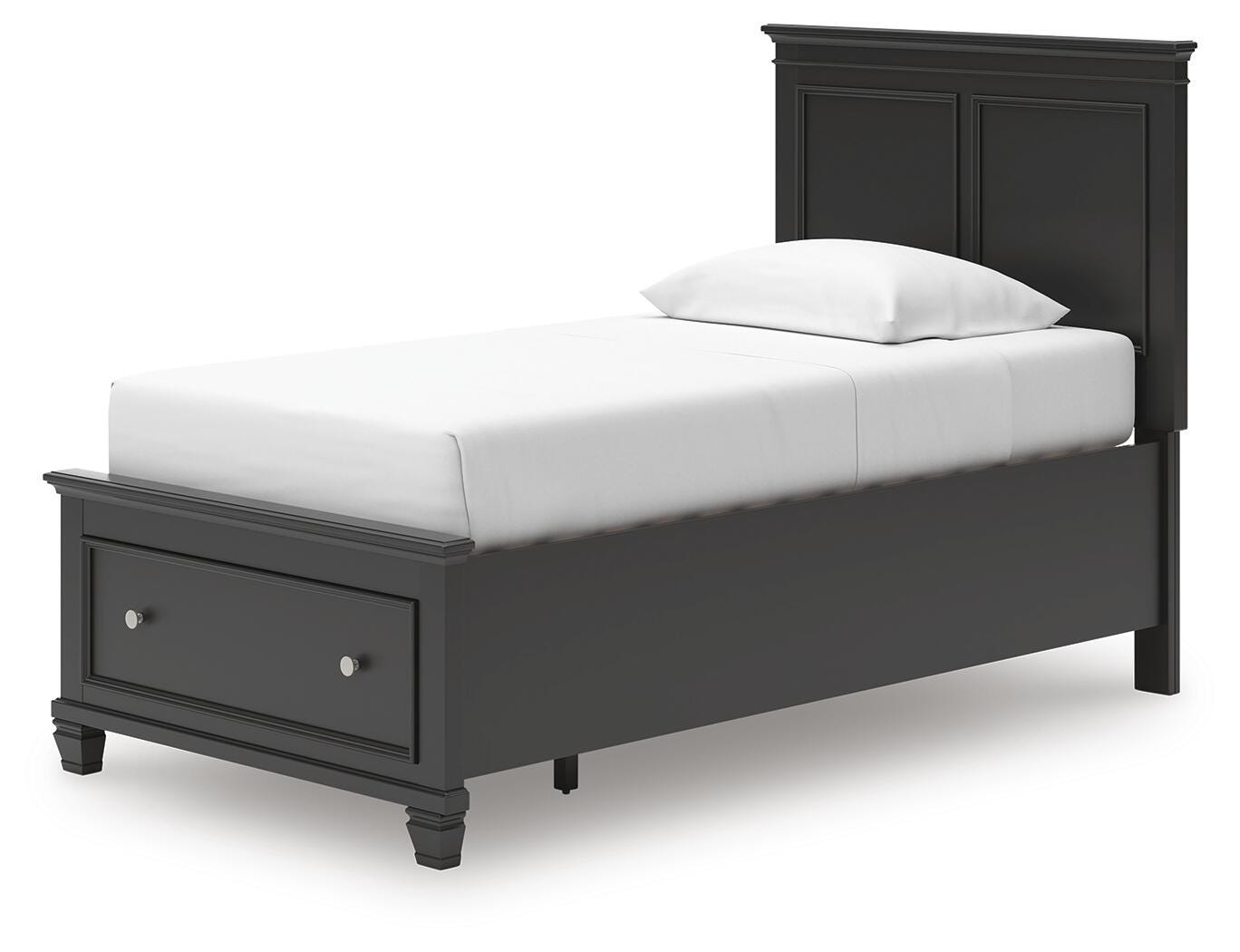 Lanolee Panel Storage Bed (Youth) - Black (B687-SI) - Image 5