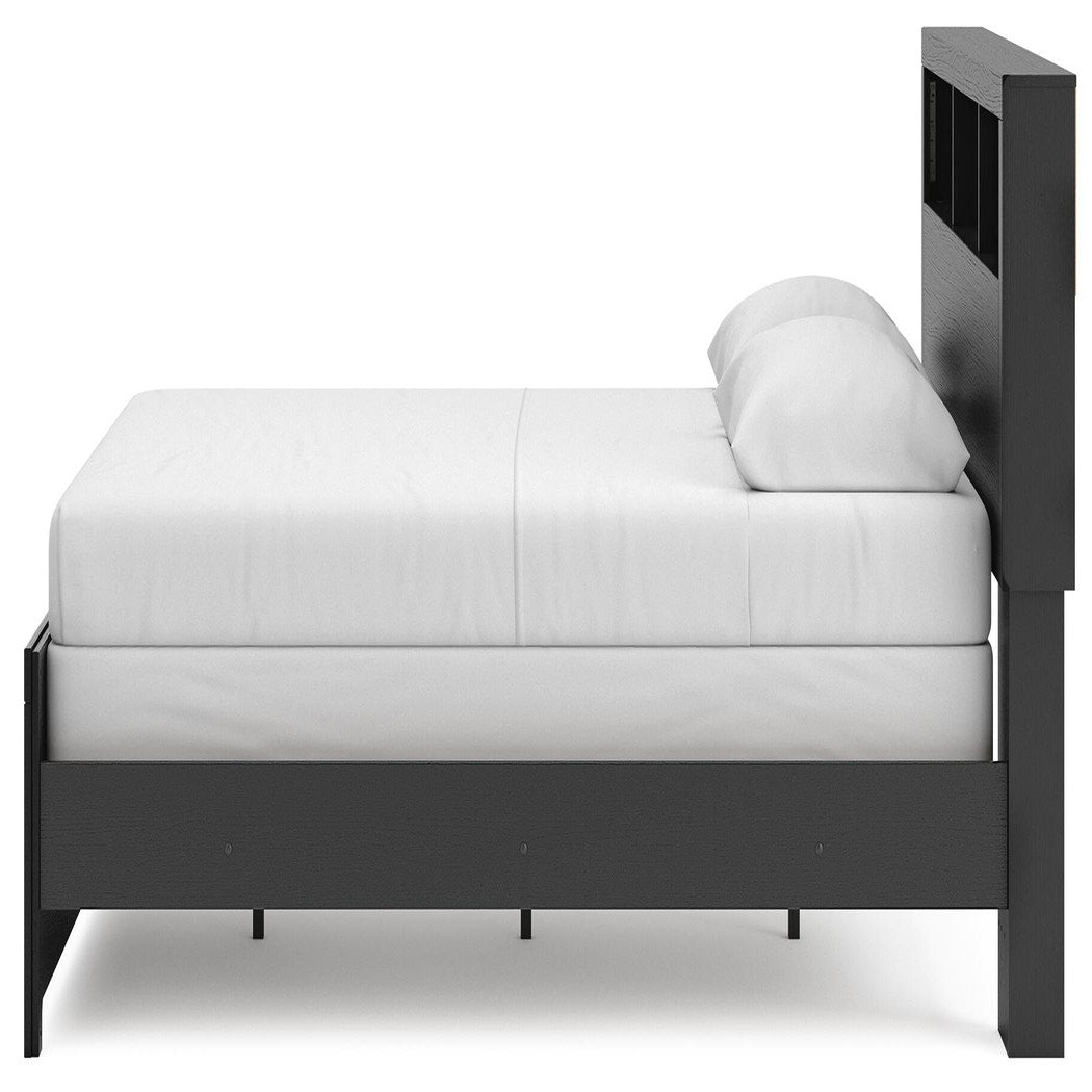 Broachmyn Queen Bookcase Bed, Dresser and Mirror (PCB1118-SI) - Image 14