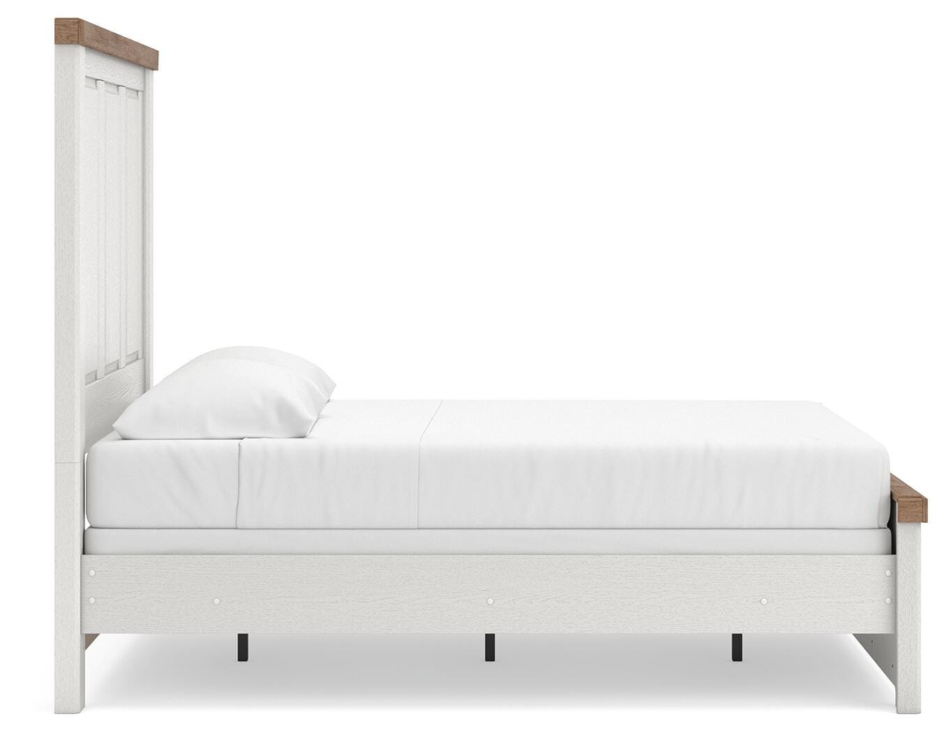 Savonport Panel Bed (Youth) - White/Brown (B4615-SI) - Image 4