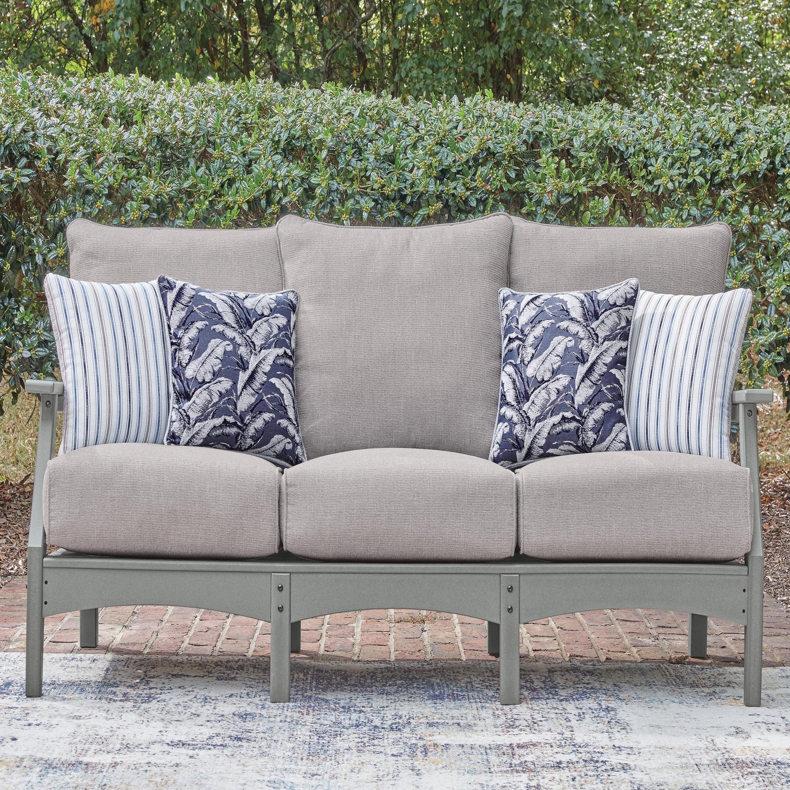 Cove Beach Outdoor Sofa with Cushion (PCP803-SI) - Image 12