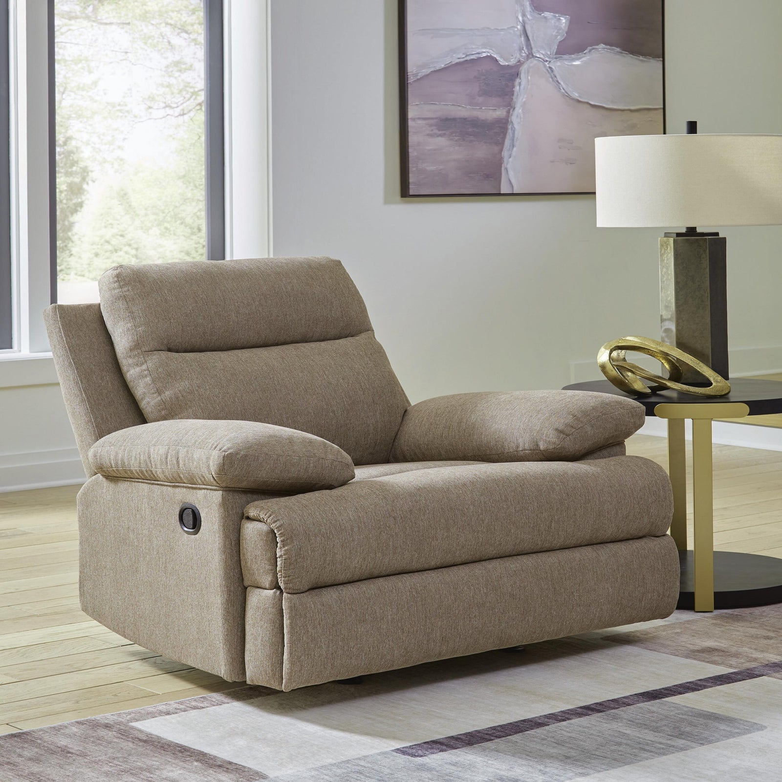 Side-Swipe Reclining Sofa with Drop Down Table (PC91405-SI) - Image 2