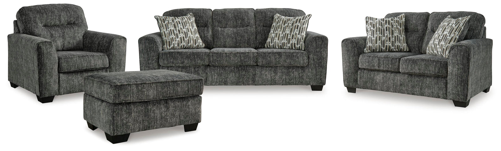 Lonoke Sofa, Loveseat, Oversized Chair and Ottoman (50504-SI)