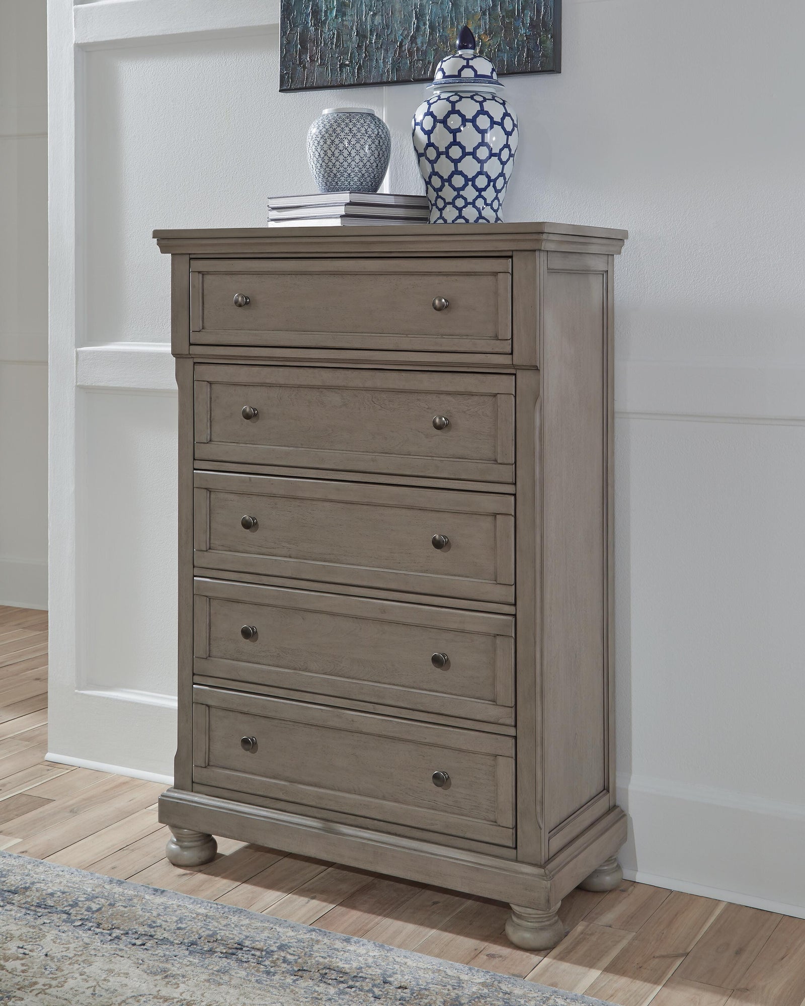 Lettner Chest of Drawers - Light Gray (B733-SI) - Image 2